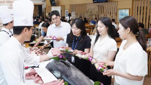 동원그룹, 동해산 참다랑어 구내식당 메뉴로 선봬