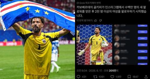 [북중미 월드컵] 오타니 넘은 보지냐 팔로워...여성만 맞팔?