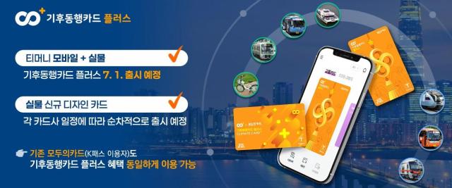 기후동행카드 플러스 모바일카드는 모바일 티머니 앱에서 7월 1일부터 발행해 이용 가능하다  사진서울시