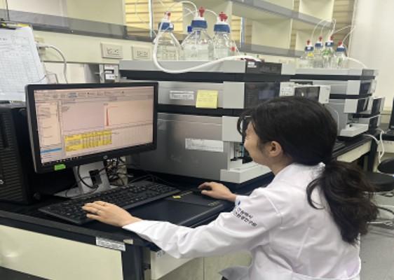 A researcher monitors test results on laboratory analysis equipment at a research facility Courtesy of  Incheon Metropolitan City