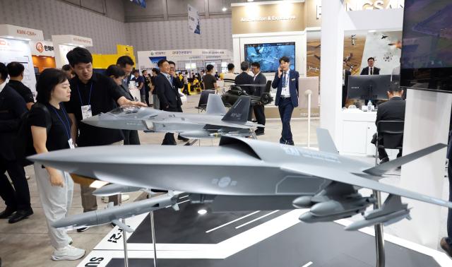  2026 대한민국 국방산업발전대전과 대전 첨단로봇 커넥트 전시회가 열리고 있는 대전컨벤션센터 제2전시장 사진연합뉴스