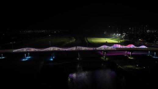 논산대교, 빛의 랜드마크로 변신…원도심 야간관광 시대 연다