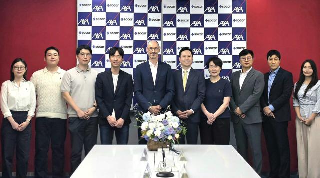 AXA손해보험이 지난 22일 모빌리티 플랫폼 쏘카와 데이터 기반 보험상품 개발 및 신규 비즈니스 협력을 위한 업무협약을 체결했다 사진AXA손해보험