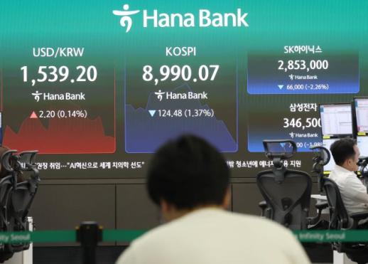 코스피 사상 최대 낙폭…8200 붕괴 직전까지 추락