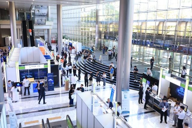 Visitors browse exhibition booths at the Personal Information Security Fair  CPO Workshop held at COEX in Seoul on June 23 2026 AJP Han Jun-gu