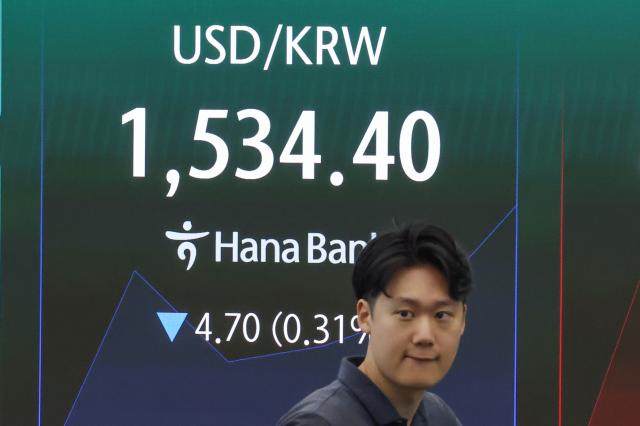 기술주 급락·강달러 겹악재…환율 1530원대 보합 등락