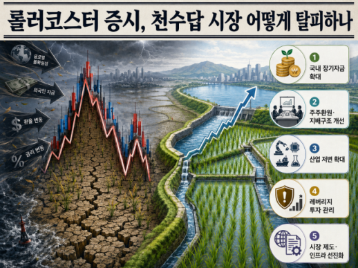 [데스크칼럼] 롤러코스터 증시, 천수답 시장을 끝내야 한다