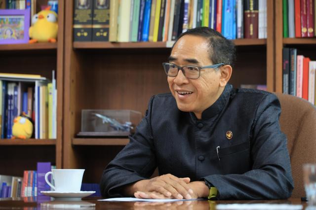 Tanee Sangrat Thailands ambassador to South Korea speaks during an interview with AJP at the Royal Thai Embassy in Seoul on June 24 2026 AJP Han Jun-gu