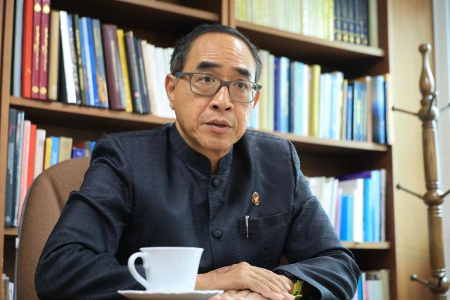 Tanee Sangrat Thailands ambassador to South Korea speaks during an interview with AJP at the Royal Thai Embassy in Seoul on June 24 2026 AJP Han Jun-gu