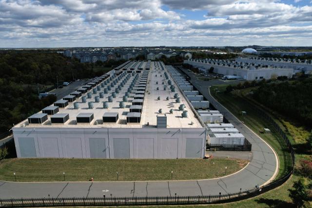 An aerial view of an Amazon Web Services Data Center known as US East 1 in Ashburn Virginia US October 20 2025 REUTERSYonhap