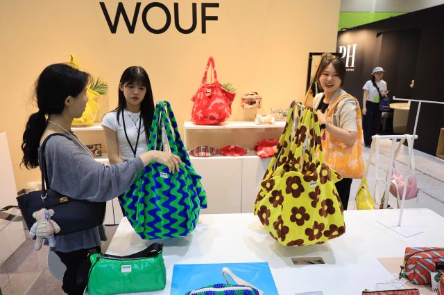 Visitors browse exhibition booths at THE MAISON 2026 a premium lifestyle fair held at COEX in Samseong-dong Gangnam-gu Seoul on June 26 2026 AJP Han Jun-gu