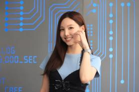 Nayeon at the CASIO Store Dosan & Cafe 00:00 first anniversary photo call