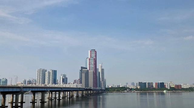 한강 일대 여의도 전경 사진홍승우 기자