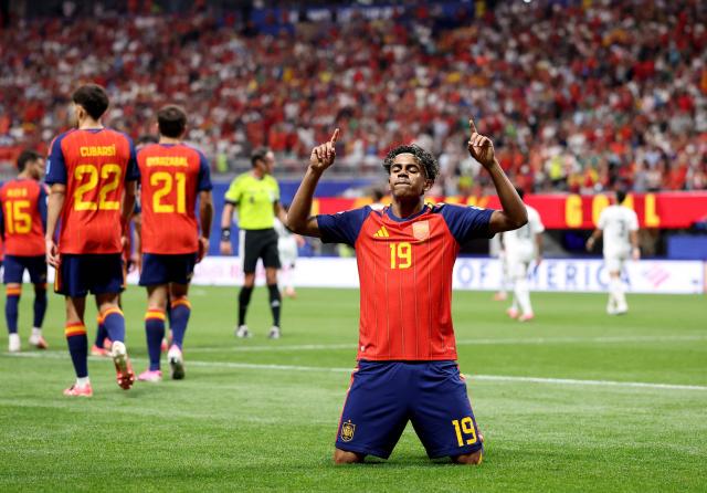 Spain's Lamine Yamal