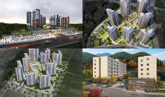 국토교통부가 청년·신혼부부·고령자 등 생애주기별 맞춤형 공공임대주택을 공급하기 위해 올 상반기 특화주택을 공모하고 전국 14건 총 1756호의 특화주택을 선정했다 왼쪽 위부터 시계방향으로 지역제안형 특화주택 선정지구부산 강서 청년특화주택 선정지구서울 도봉 일자리연계형 지원주택 선정지구경남함안 고령자복지주택 선정지구 강원 태백시 사진국토교통부