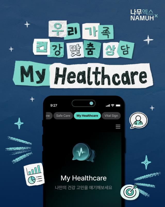  SK인텔릭스 웰니스 로봇 ‘나무엑스’ AI 건강상담 서비스 ‘마이 헬스케어’ 사진SK인텔릭스