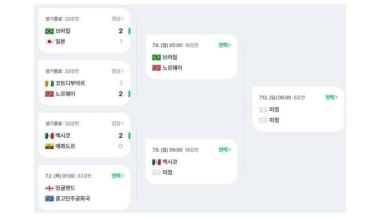 [북중미 월드컵] 16강 빅매치 완성…브라질은 홀란, 프랑스는 '독일 킬러' 만난다