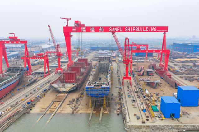 中国智能船企建设提速 韩国产业界关注造船业竞争格局新变化