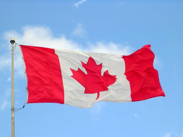 Canadian flag outside the Maritime Museum of the Atlantic on September 4th 2004 by photograph taken by Jared Grove 