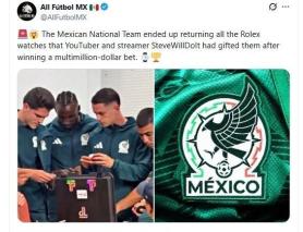Mexico National Soccer Team Returns Luxury Watches Gifted by YouTuber