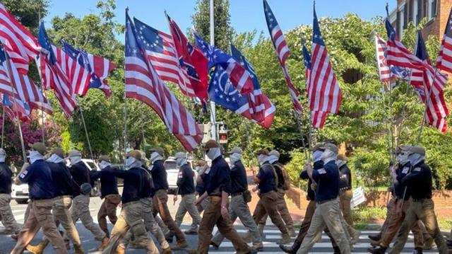 White supremacist group marching in Washington DC