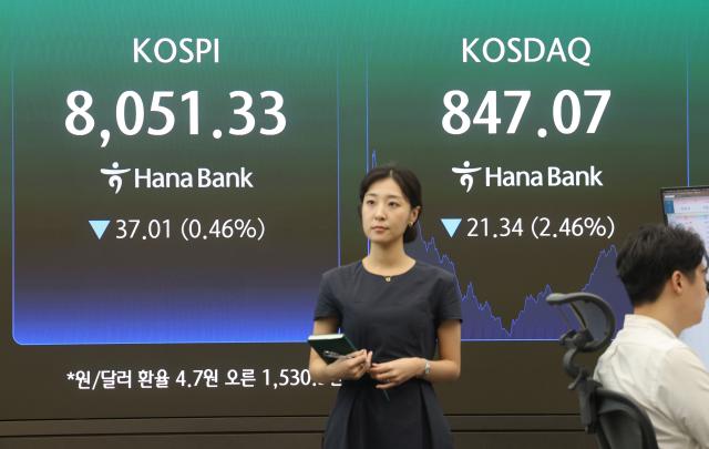 반도체 슈퍼위크 하루 앞두고 외국인 1.9조 팔자…코스피 8050선 후퇴