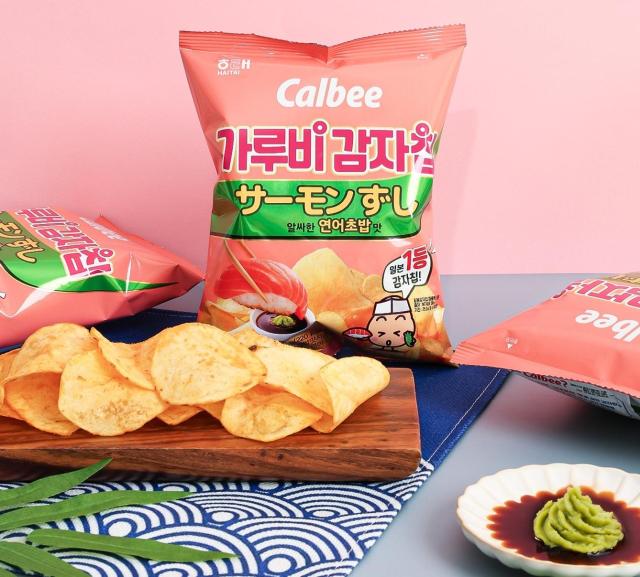 가루비감자칩 ‘연어초밥맛’ 사진해태