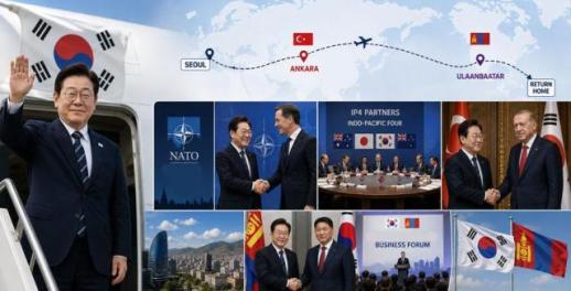 Lee heads to Ankara to attend NATO summit