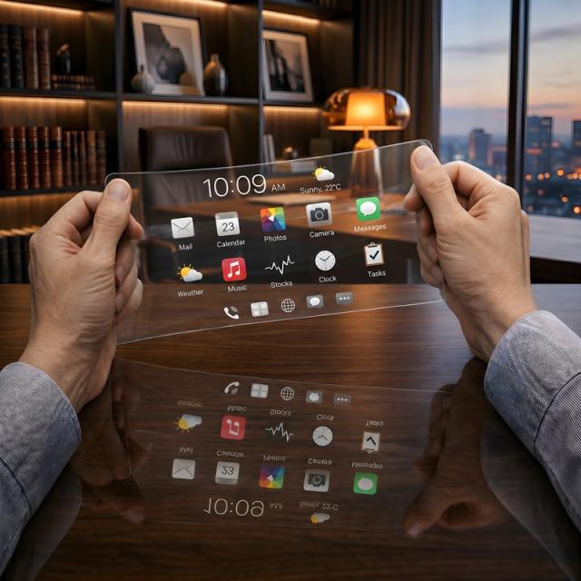 This AI-generated image depicts the application of the newly developed stretchable display technique Courtesy of KAIST