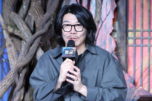 Director Choi Jung-kyu speaks during the press conference for the Netflix series The East Palace at Fairmont Ambassador Seoul Hotel in Seoul on July 8 2026 AJP Yoo Na-hyun