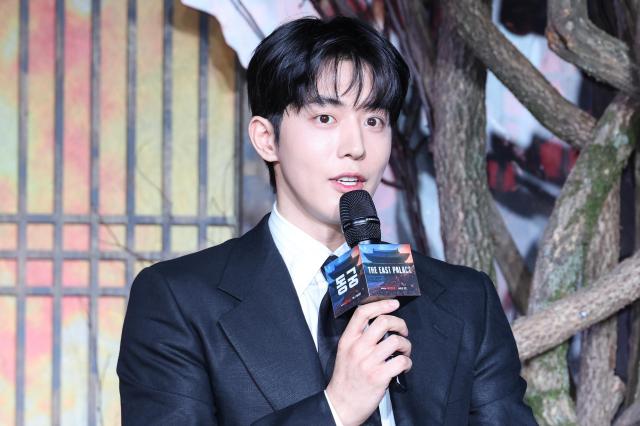 Actor Nam Joo-hyuk poses during the press conference for the Netflix series The East Palace at Fairmont Ambassador Seoul Hotel in Seoul on July 8 2026
