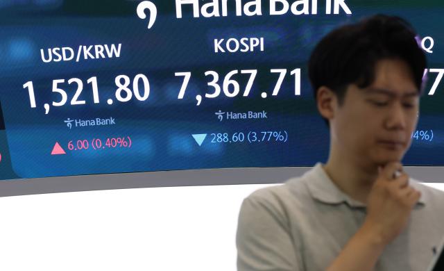 코스피, 상승분 모두 반납…7200선대로 다시 밀려
