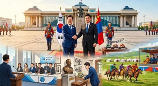 Lee arrives in Ulaanbaatar for summit with Mongolian president