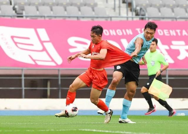 베트남 대표팀이 한국에서 열린 연습경기에서 용인FC를 2-1로 꺾었다 사진베트남 축구연맹 VFF