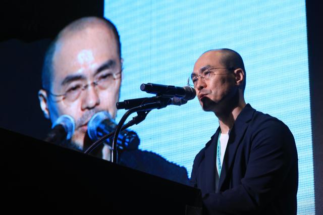 
Jeong So-young NVIDIA Korea Country Manager delivers a keynote speech at the AI Ecosystem Innovation Forum marking the launch of ABC at The Plaza Seoul in Jung District Seoul on the morning of July 9 AJP Han Jun-gu