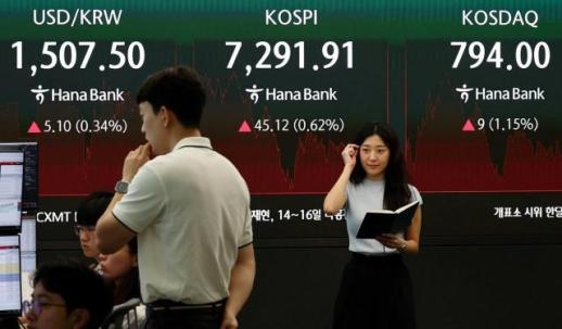 코스피, 극단적 변동성 뚫고 간신히 반등…7291.91 마감