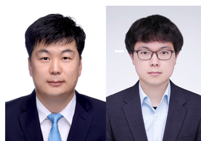  사진 왼쪽부터 해양토목공학과 이우동 교수와 해양산업연구소 황태건 연구원사진경상국립대학교