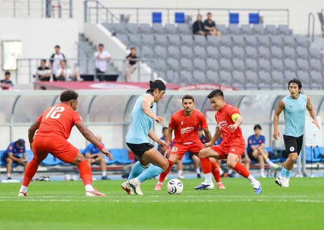 베트남 대표팀이 지난 8일 한국에서 열린 용인FC와의 친선경기에서 승리했다 사진베트남 축구연맹 VFF