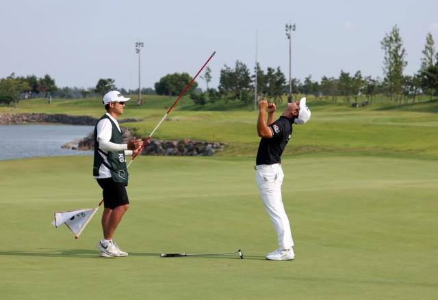 KPGA 투어 데뷔 10년 만에 첫 우승을 달성한 정한밀 사진KPGA