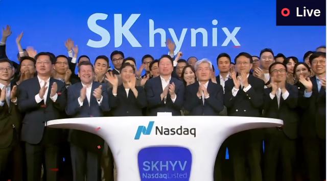 SK hynix rings in Nasdaq debut with record U.S. share sale
