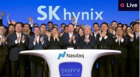 SK hynix rings in Nasdaq debut with record U.S. share sale