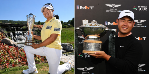 Korean golfers sweep with Ryu Haerans major double and Tom Kims Open win