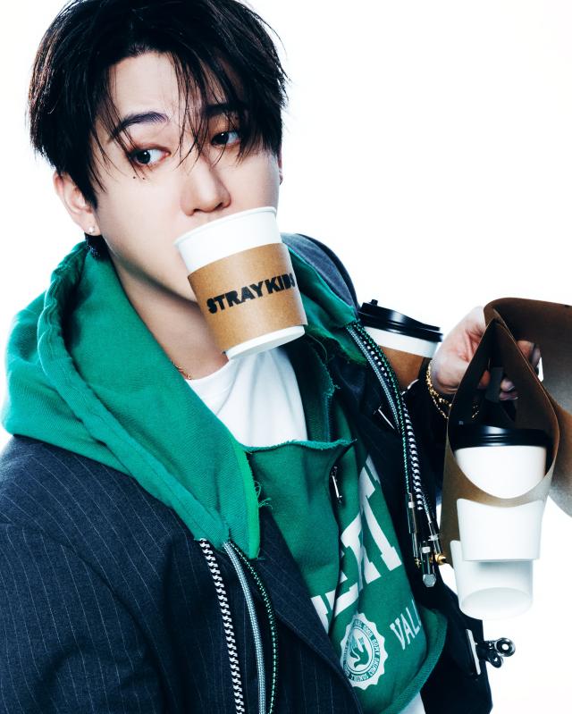 Changbin of Stray Kids poses for a concept photo ahead of the groups new EP THIS  THAT Courtesy of  JYP Entertainment
