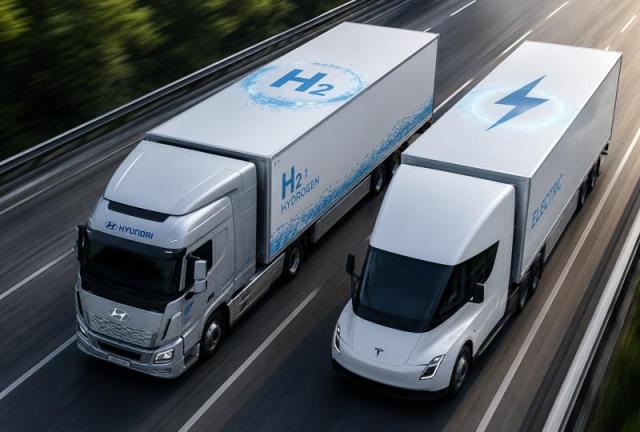 Batteries, hydrogen vie for future of freight