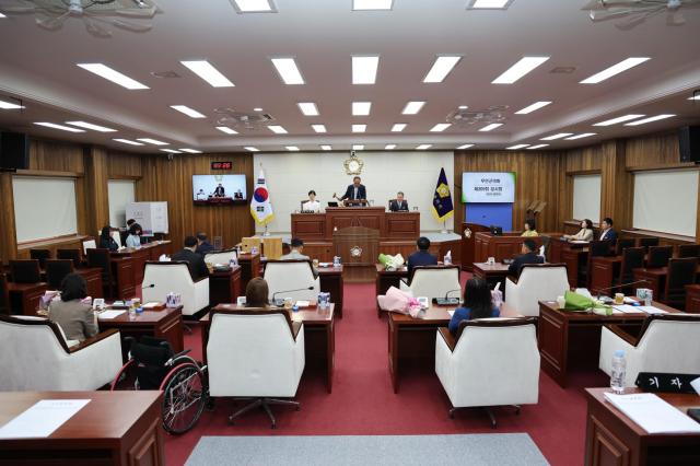 무안군의회가 7월 13일 제309회 임시회를 개회하고 제10대 전반기 의장단 구성을 마무리했다사진무안군의회