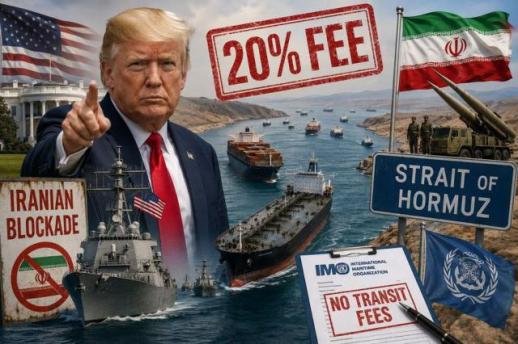 Trump reimposes Iran blockade, seeks 20% fee on cargo through Strait of Hormuz