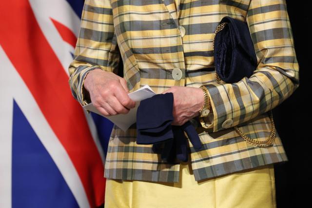 Princess Anne the younger sister of Britains King Charles III prepares to deliver remarks during the UK–Republic of Korea Friendship Reception at the Four Seasons Hotel in Seoul on the afternoon of July 14 2026 AJP Yoo Na-hyun
