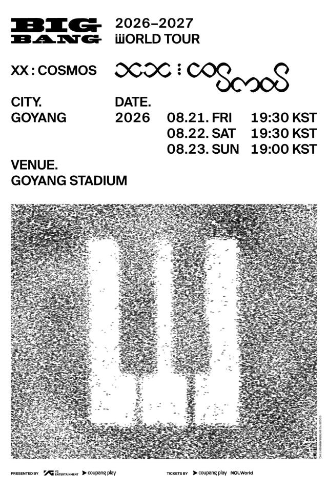 BIGBANG、ワールドツアータイトル公開と同時に全席完売！…「XX : COSMOS」一般販売開始7分でソールドアウト