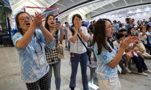 Korea drone expo hosts thrilling match