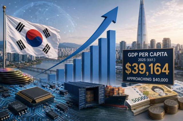 South Koreas GDP per capita estimated to near $40,000 this year